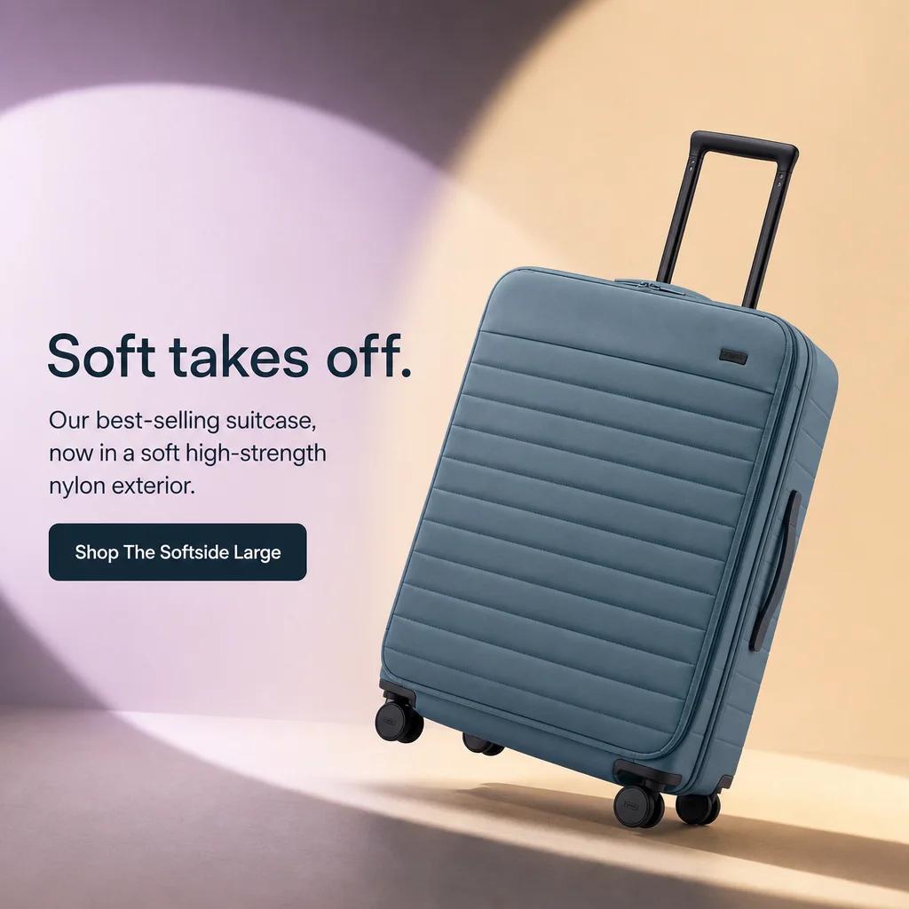 The Softside Large — finished marketing photo